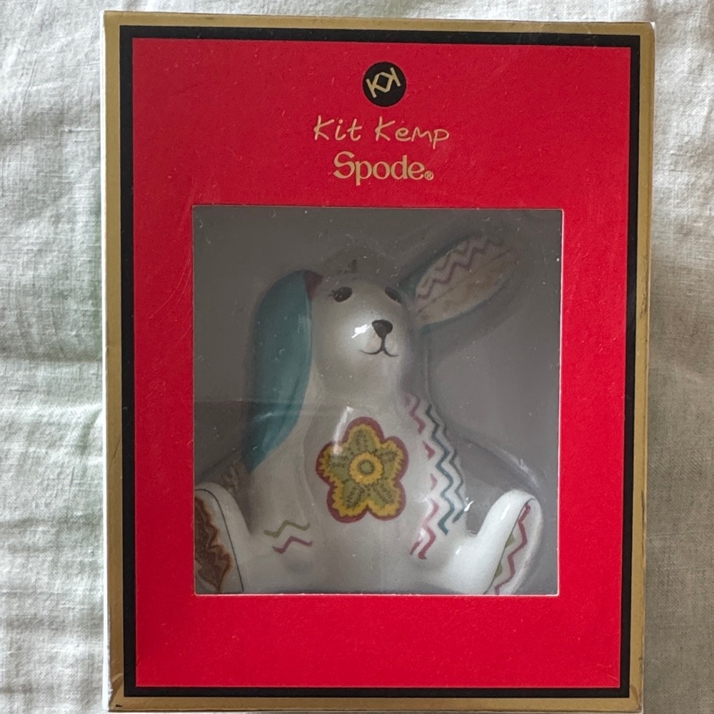 Kit Kemp Spode Minnie Rabbit Patchwork Ornament